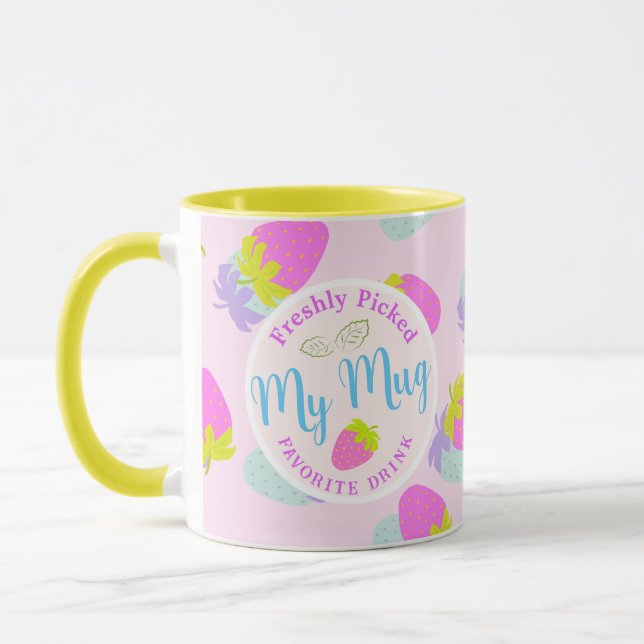 Strawberry Pink Mug (Left)