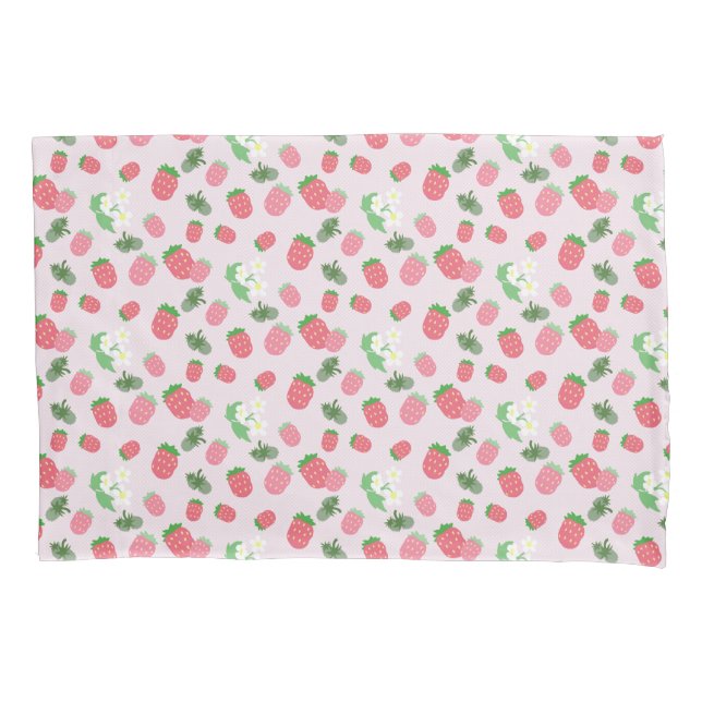 Strawberry Pink.   Pillowcase (Front)
