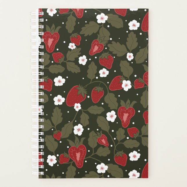Strawberry Planner | cute planner (Front)