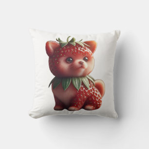 Strawberry Pomeranian Cushion