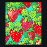 Strawberry Pop Art Pattern Poster<br><div class="desc">A vibrant and eye-catching pop art style strawberry pattern. This design is perfect for adding a pop of colour and fun to any style (This Design Made With AI). Place Order Today and Embrace the Joy of Shopping!</div>