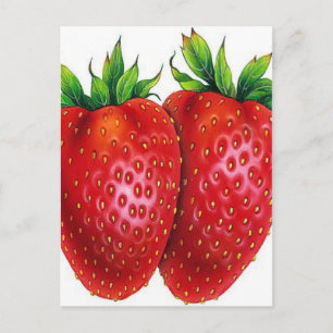 STRAWBERRY POSTCARD