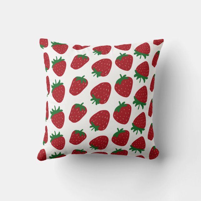 Strawberry Print Cushion (Back)