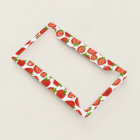 Strawberry Print Retro License Plate Frame