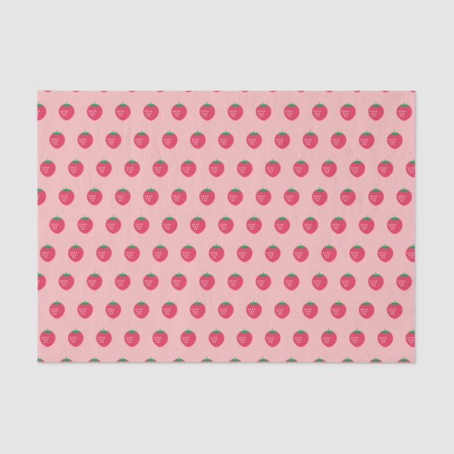 Strawberry Print Tissue Paper (Front)