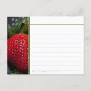 Strawberry Recipe Card
