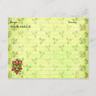 Strawberry Recipe Cards