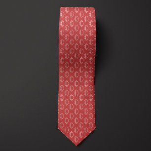 Strawberry Red Football Tie