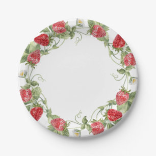 Strawberry Red Paper Plate