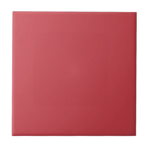 Strawberry Red Solid Colour Tile