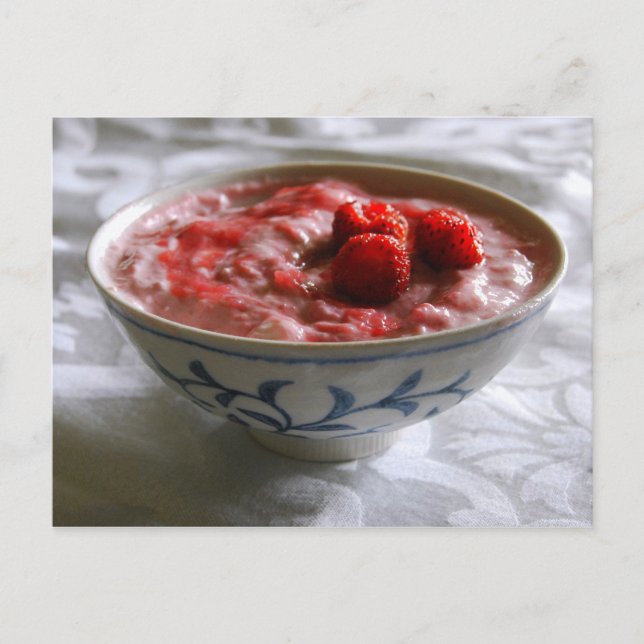 Strawberry Rhubarb Yogurt  Postcard (Front)