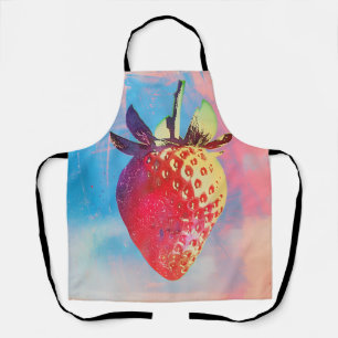 Strawberry Risograph Apron