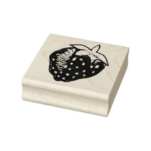 Strawberry Rubber Stamp