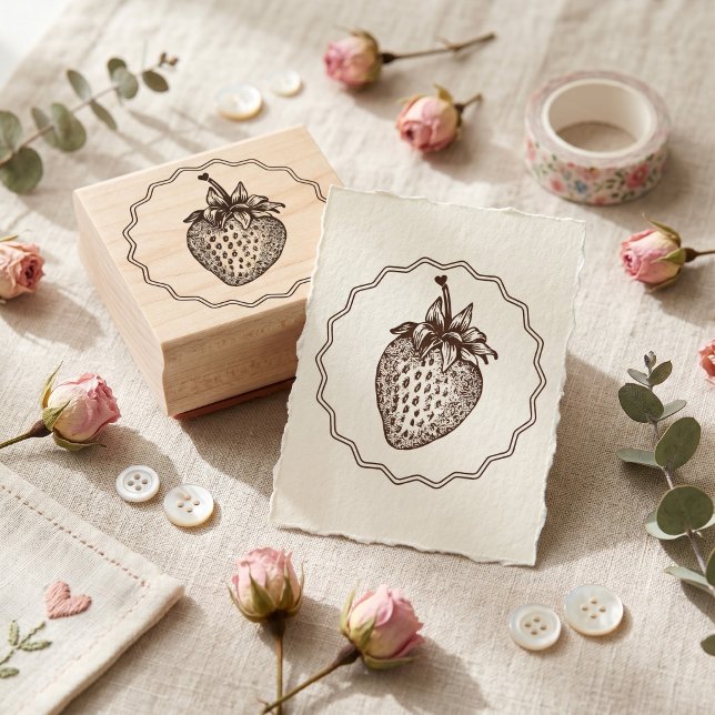 Strawberry Rubber Stamp (Creator Uploaded)