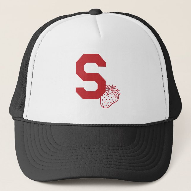 Strawberry S Trucker Hat (Front)