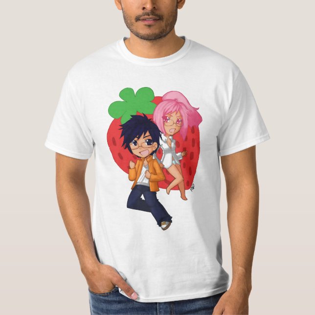 Strawberry Scented Burnout Character Tee #1 (Front)