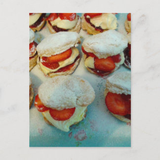 Strawberry Scones/Cakes Postcard