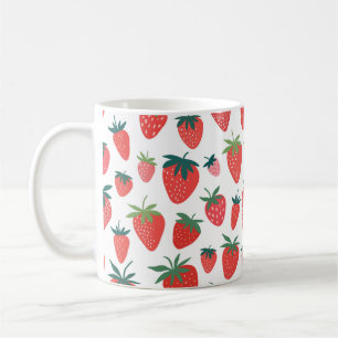 Strawberry seamless pattern coffee mug