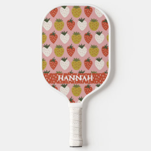 Strawberry Seed Personalised Pickleball Paddle