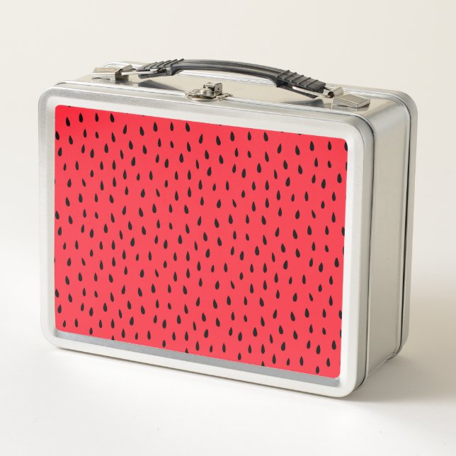 Strawberry Seeds Metal Lunch Box (Front)