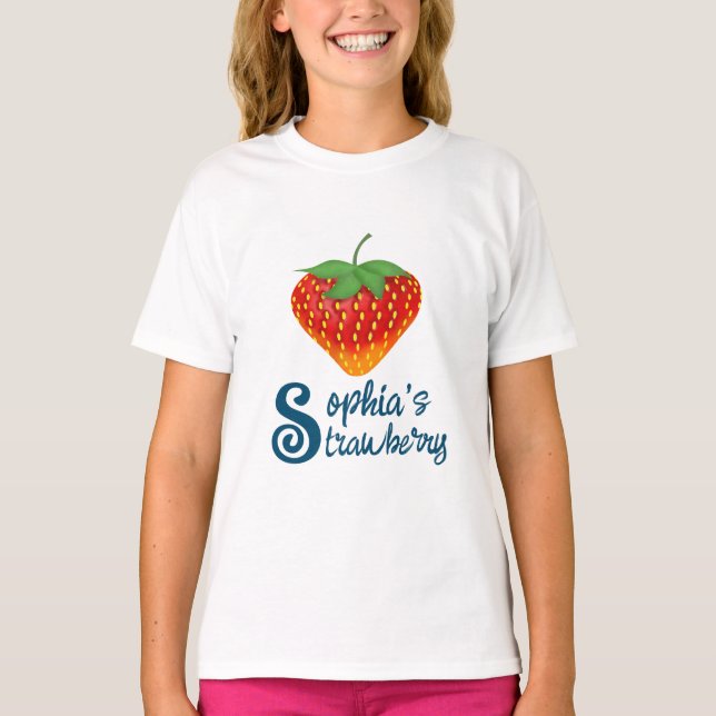Strawberry Sensations, Sweet and Stylish Designs w T-Shirt (Front)