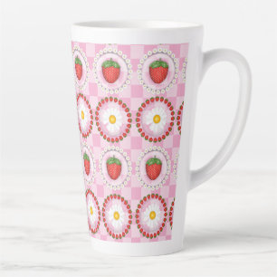 Strawberry Serenade  Latte Mug
