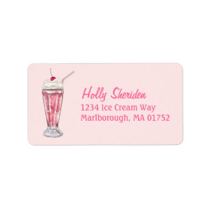Strawberry Shake Label