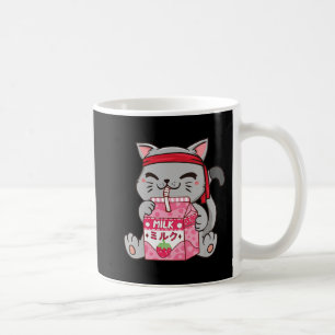 Strawberry Shake Strawberry Milk Cat Kawaii Neko A Coffee Mug