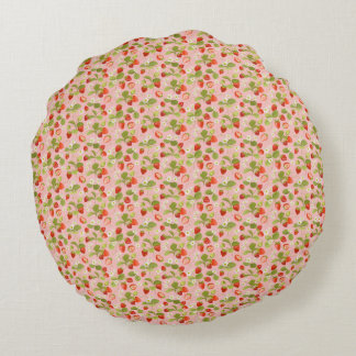 Strawberry Sheet Round Cushion