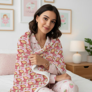 Strawberry Sherpa Blanket