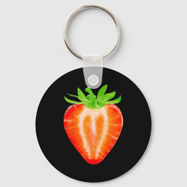 Strawberry Shirt Adult Men Women Kids Strawberry C Key Ring (Front)