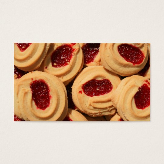 Strawberry Shortbread Cookies Business Cards
