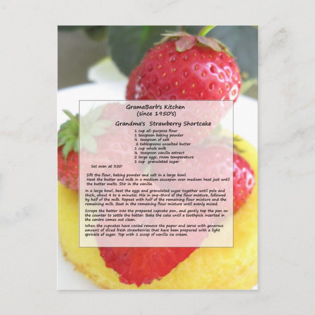 Strawberry Shortcake Postcard (Front)