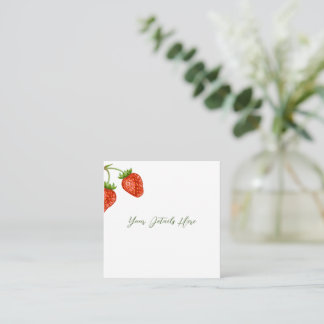 Strawberry Shortcake Wedding Enclosure Card