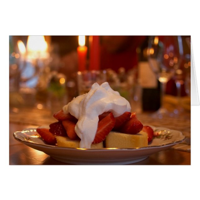 Strawberry Shortcake With Whipcream (Front Horizontal)