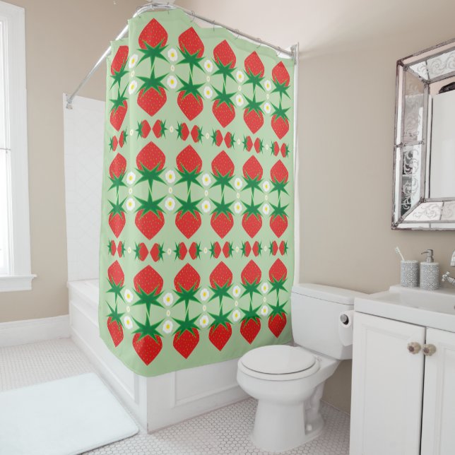 Strawberry Shower Curtain (In Situ)