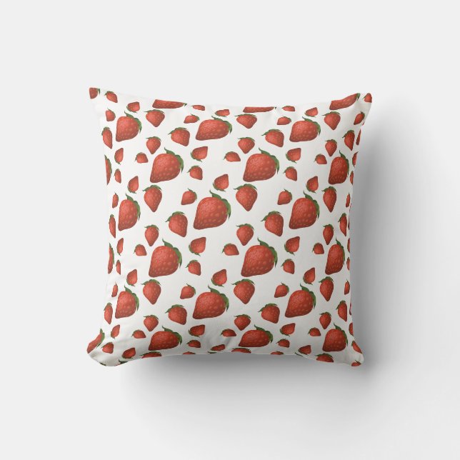 Strawberry Simple Pattern Cushion (Front)
