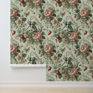 Strawberry Sins – Gothic Baroque  Wallpaper