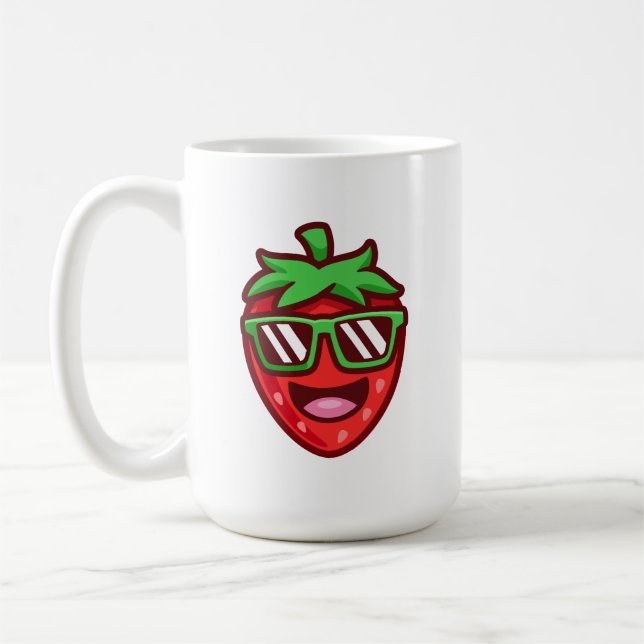 Strawberry Smiles Coffee Mug (Left)