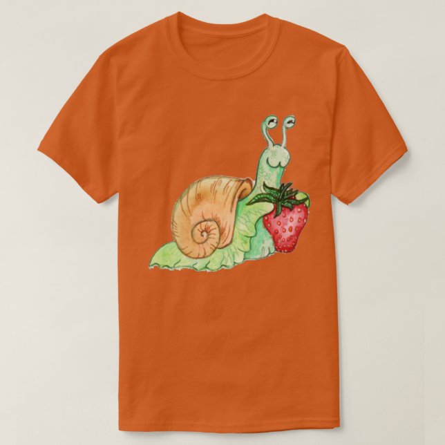 Strawberry Snail  T-Shirt (Design Front)