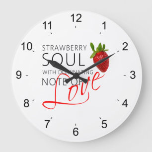 Strawberry Soul Large Clock