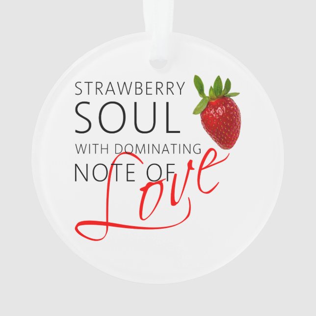 Strawberry Soul Ornament (Back)