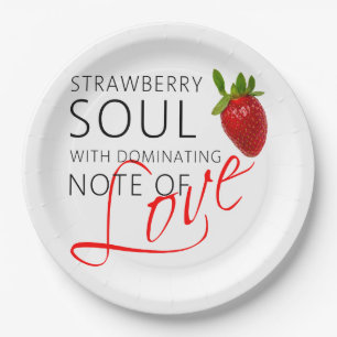 Strawberry Soul Paper Plate