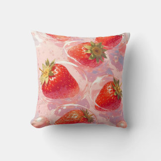 Strawberry Splash Cushion