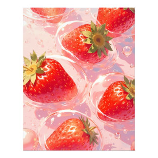 Strawberry Splash Photo Print