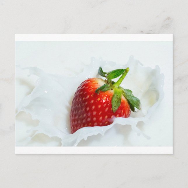 Strawberry Splash Postcard (Front)