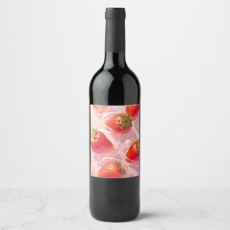 Strawberry Splash Wine Label