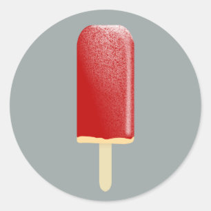 Strawberry split classic round sticker