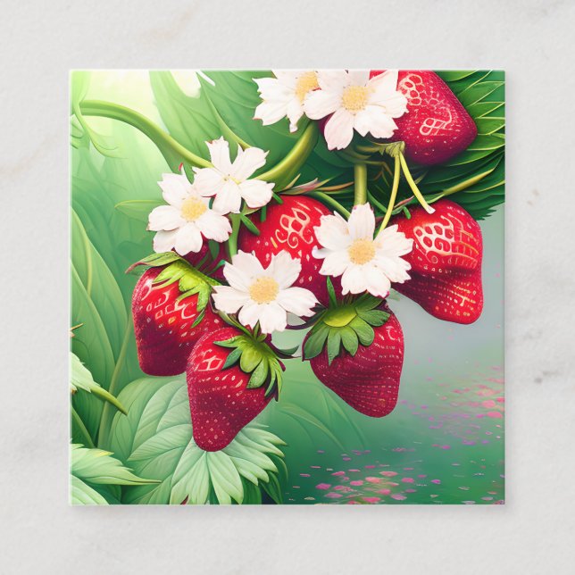 Strawberry Square Business Card (Front)
