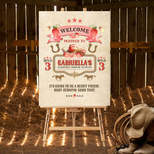 Strawberry Stampede Welcome Poster